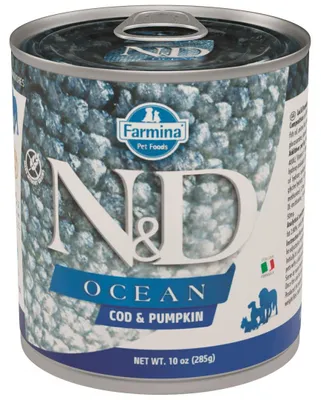 Obrázek produktu pro Farmina N&D Dog Ocean, krmivo pro psy, s treskou a dýní, 285 g