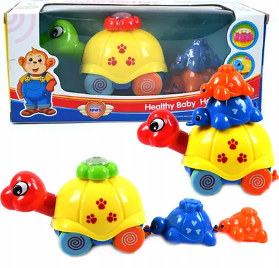Produktbild von Aufziehbare Schildkröte Krabbelspielzeug - Bewegliches Babyspielzeug mit Antrieb