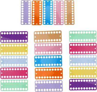 Produktbild von 20pcs Kreuzstichfäden Organizer 20 Löcher Farbplastikplatten -Stickzubehör