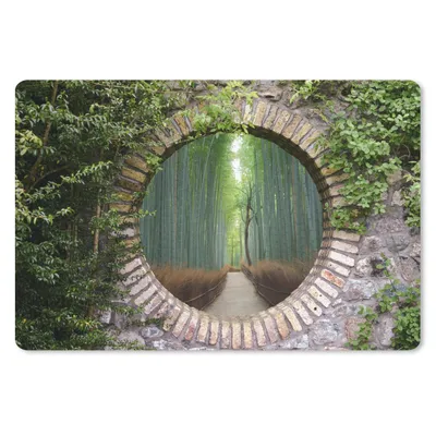 Produktbild von MuchoWow® Mauspad Mousepad Bambus - Wald - Japanisch - Aussicht 27x18 cm - Mousepads - Maus Mat - Pad - Mausunterlage - Büroartikel - Desk Matten