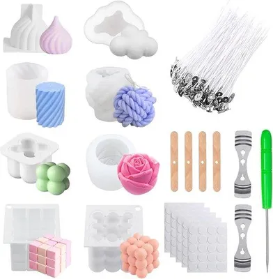 Produktbild von Famanu Kerzenform 3D - 8 verschiedene Stile