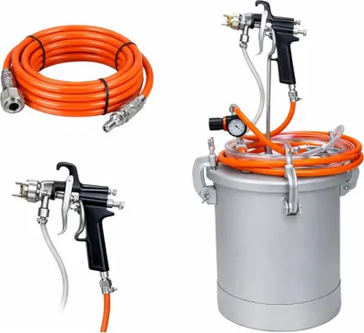 Produktbild von KRAFT&DELE | Lackierpistole Druckluft, 10L, Spritzpistole, Lackierpistole für Auto, Möbel, Heimwerker