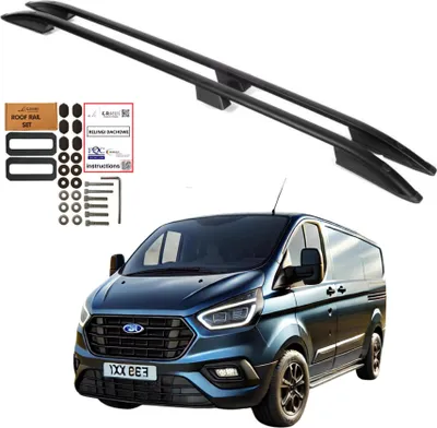 Obrázek produktu pro Střešní nosiče FORD TRANSIT CUSTOM LONG od 2012 do 2023 BARVA ČERNÁ