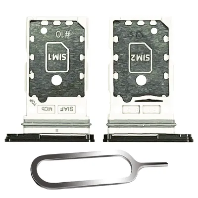 Produktbild von Samsung Galaxy S23 Ultra 5G Sim Karten Halter Tray Adapter Fach Stecker Slot Nadel Dual Phantom Black Schwarz
