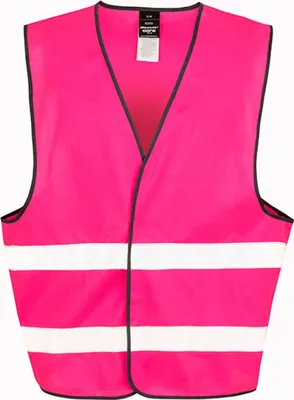 Image de Result Core R200X | Gilet de sécurité motoriste / ISOEN20471:2013, classe 2 - Couleur : Rose fluorescent - Taille : L/XL