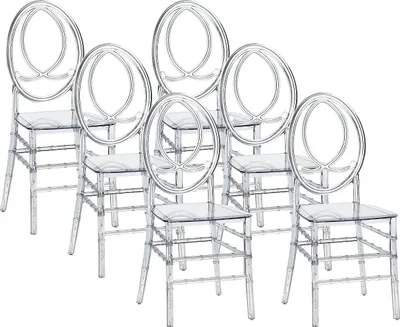 Produktbild von Satz von 6 Stühlen aus Polycarbonat - Kristall - AMALINE