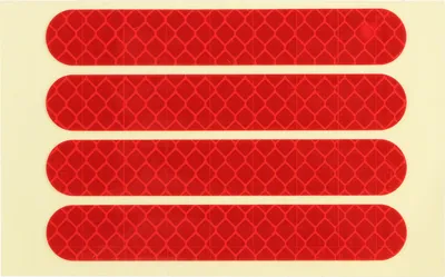 Immagine prodotto di 4 parti/set Adesivi riflettenti ruota anteriore posteriore Adatto per Ninebot G30 scooter elettrico accessoriRosso