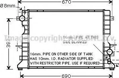 Produktbild von PRASCO AU2184 Kühler Wasserkühler Motorkühler für LAND ROVER Defender SUV (L316) Defender Pickup (L316) Defender SUV Cabrio (L316)