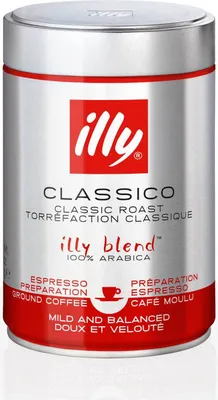 Image de Illy Espresso Classico café moulu 250g 100 pour cent arabica doux