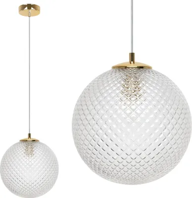 Obrázek produktu pro Závěsné svítidlo Cannes 1-light se stínidlem z čirého skla 25cm E27