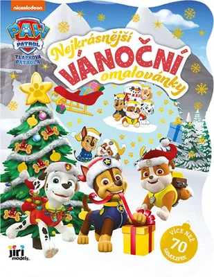 Obrázek produktu pro Nejkrásnější vánoční omalovánky se samolepkami Tlapková patrola