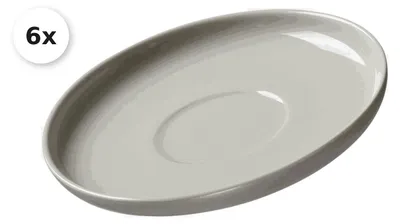 Produktbild von Untertasse für Espressotasse 6er Set Jasper taupe