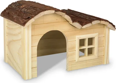 Image de Nobby WOODLAND Maison en bois pour rongeurs "JESSI" 42,5 x 27 x 22 cm