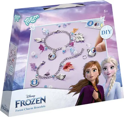 Zdjęcie produktu dla Totum Disney Frozen 2 Forest Charm Braceletes, Zestaw do robienia bransoletek dla dzieci, 5 lat(a), Wielobarwny