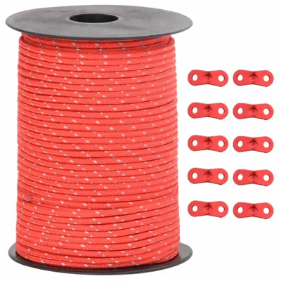 Immagine prodotto di Corda Tenda con Strisce Riflettenti e Chiavi 50 m 3 mm