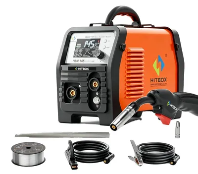Productafbeelding van MIG-lasser, 4-in-1 functionaliteit, draagbaar ontwerp, HBM145, 220V-240V, EU-stekker
