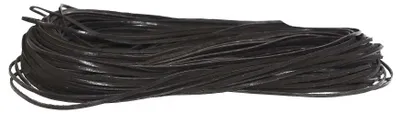 50 Stk 90cm Lederschnur eckig 3x1mm schwarz