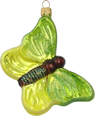 Produktbild von Glasschmuck Schmetterling grün