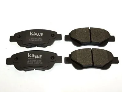 Produktbild von KAWE 810092 Bremsbeläge Satz Vorne Bremsklötze für TOYOTA AYGO (WNB1, KGB1) für CITROËN C1 (PM, PN) passend für PEUGEOT 107 Schrägheck (PM, PN)