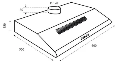 Produktbild von Inventum AKO6012WIT, 326,4 m³/h, rezirkulierend, E, A, C, 71 dB