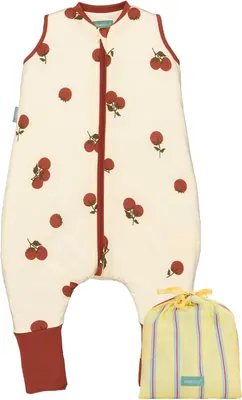 Produktbild von Baby Sommerschlafsack 90-100 cm, 100 % Baumwolle, verstellbar, Tomatenmuster, für Schafzimmer