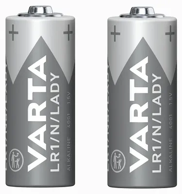 Produktbild von Varta 1x2 LR 1 Lady, Einwegbatterie, Alkali, 1,5 V, 2 Stück(e), 850 mAh, Blau, Silber