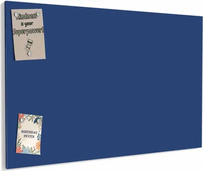 Produktbild von Magnettafel 60x40cm magnetisch & beschreibbar Metall-Board - Marineblauer Hintergrund III