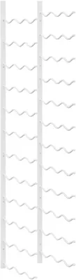 Imagen del producto de Estante metálico para botellas de vino, capacidad para 36 botellas, color blanco
