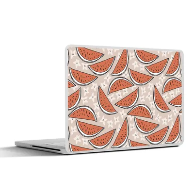 Produktbild von MuchoWow® Laptop Aufkleber Sticker Cover Sommer - Wassermelonen - Sterne - Pastell 40x30 cm - Laptop Dekoration - Selbstklebend