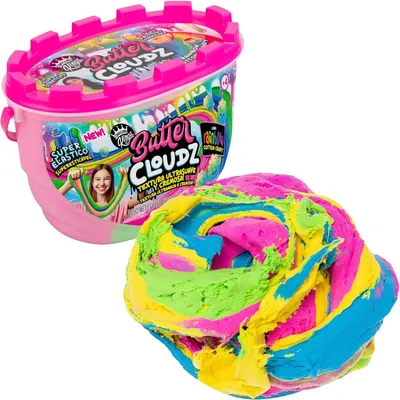 Productafbeelding van Bizak boter cloudz 63330517 rainbow Baumwolle candy - Extra zacht en romig deeg - Elastische textuur met suikerspingeur
