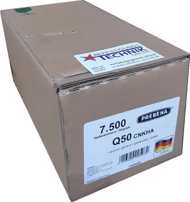 Produktbild von 7500 Klammern Q-6774 50mm CNKHA verzinkt für Prebena Senco Würth Q BeA 180 Haubold HD7900 KL-39