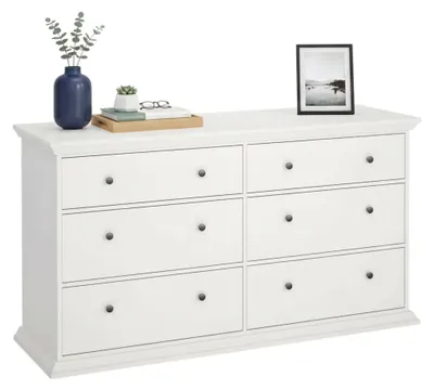 Produktbild von Kommode Hibaru, Wohnzimmerbuffet, Wohnzimmer-Sideboard, Moderne Küchen-Speisekammer, 163x52 h88 cm, Weiß