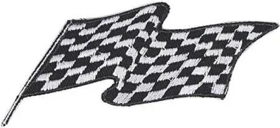 Produktbild von AUFNÄHER - Zielflagge - 04045 - Gr. ca. 9 x 4,5 cm - Patches Stick Applikation