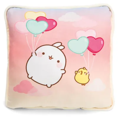 Produktbild von NICI Kissen MOLANG 30x30cm - Flauschiges Kuscheltierkissen für alle