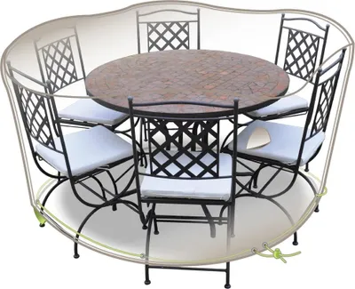 Image de Housse de table et chaises ronde - Jardiline - CLS04 -