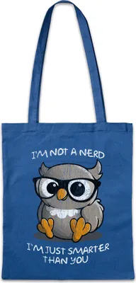 Produktbild von Urban Backwoods I'm Not A Nerd, Stofftasche, Farbe: Royalblau