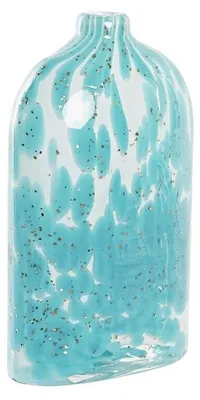 Obrázok produktu pre Solidchoice – Stredomorská váza z modrého skla, 12 x 7,5 x 21,5 cm