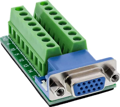 Zdjęcie produktu dla InLine 92503A, Niebieski, Zielony, Żeńska, Straight/Angled, 26/18, 300 V, 10 mΩ