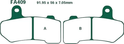 Image de Plaquettes de frein avant pour Harley Davidson FLHXST 1923 ST Street Glide ABS, année de fabrication 2022, plaquettes de frein EBC - Neuf