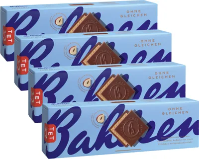 Immagine prodotto di Bahlsen senza pari wafer con cioccolato al latte 4 confezioni da 125 g