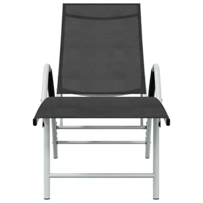 Produktbild von VidaXL 310521, Lounge, Gepolsterter Sitz, Aluminium, Textil, Schwarz, 605 mm, 1930 mm