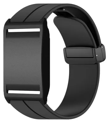 Immagine prodotto di INF Bracciale silicone 24cm x 2cm con fibbia magnetica per Polar Loop Nero
