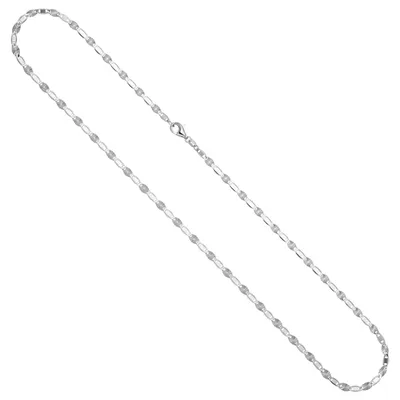 Produktbild von 3,2mm Halskette Kette Collier aus 925 Silber rhodiniert 50cm Silberkette