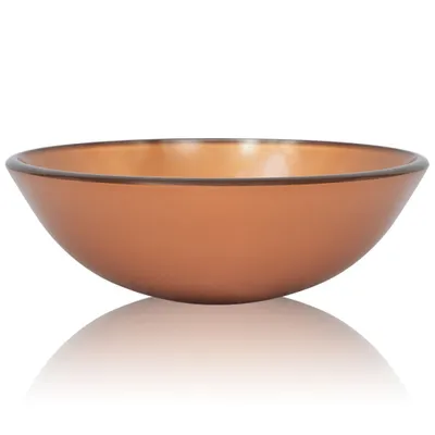Zdjęcie produktu dla Umywalka Z Hartowanego Szkła, 42 Cm, Brązowa Lumarko!