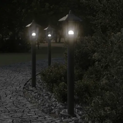 Immagine prodotto di vidaXL Percorso luce nero 80 cm acciaio inox