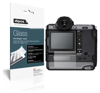 Produktbild von 2x Schutzfolie für Fujifilm GFX100 matt - Anti-Shock 9H Folie dipos Glass Kunststoffglas