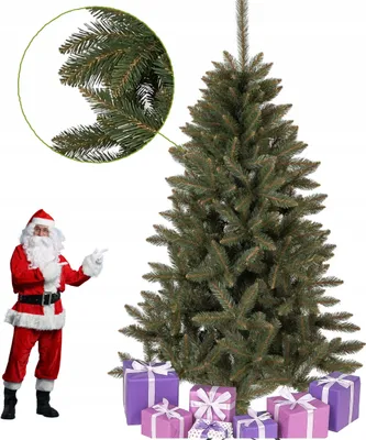 Obrázok produktu pre Umelý vianočný stromček, ako skutočný, kaukazský smrek, premium, 180 cm, hustý, + stojan