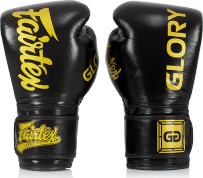 Image de Gants de boxe Fairtex / Glory BGVG1. Couleur noir 14 onces