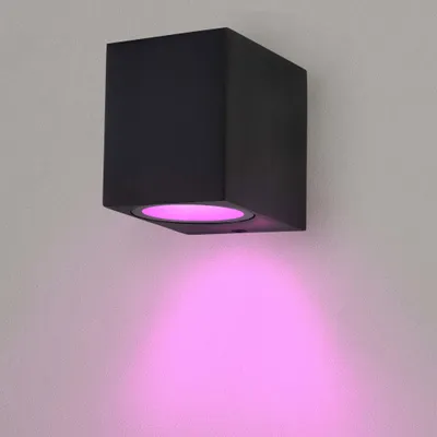Produktbild von Ledvion Wandleuchte Innen / Aussen IP54 35W GU10 RGB schwarz