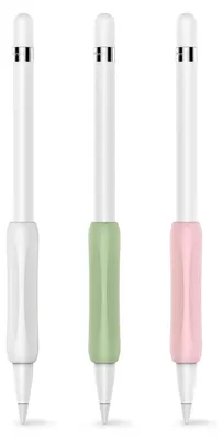 Produktbild von 3 Paar Silikon-Stiftgriffe, ergonomisches Schutzhüllenzubehör, Kompatibel mit iPencil 1. und 2. Generation